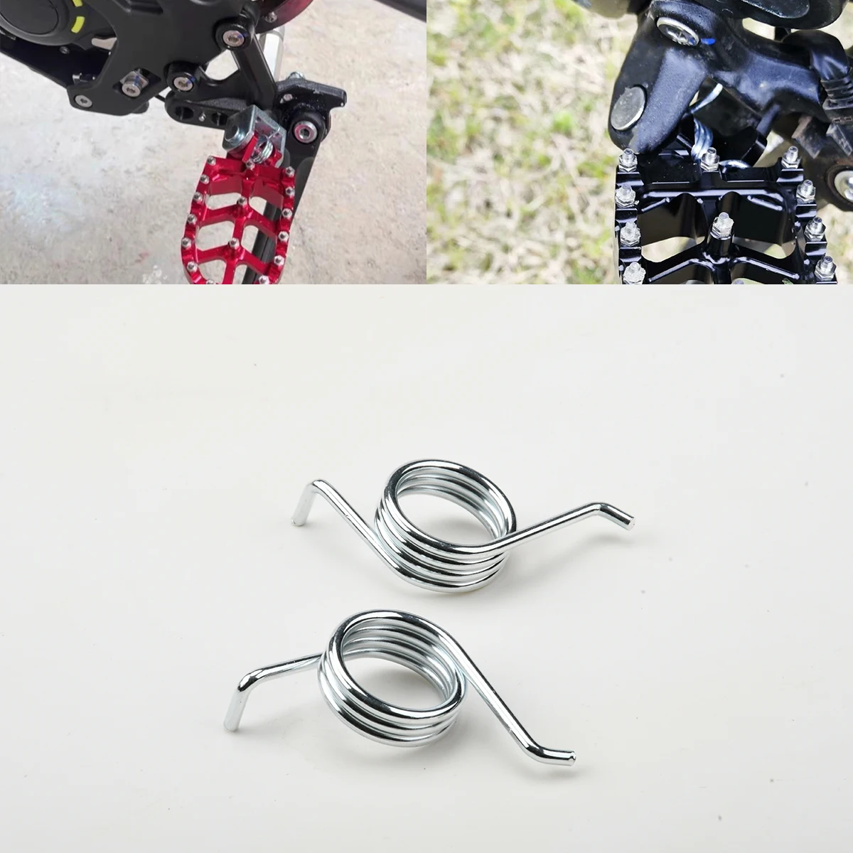 Electric Motorcycle Foot Spring Foot Pegs Rests Pedals Spring For SUR RON Sur ron Light Bee X Electric Dirt Bike Pit Bike