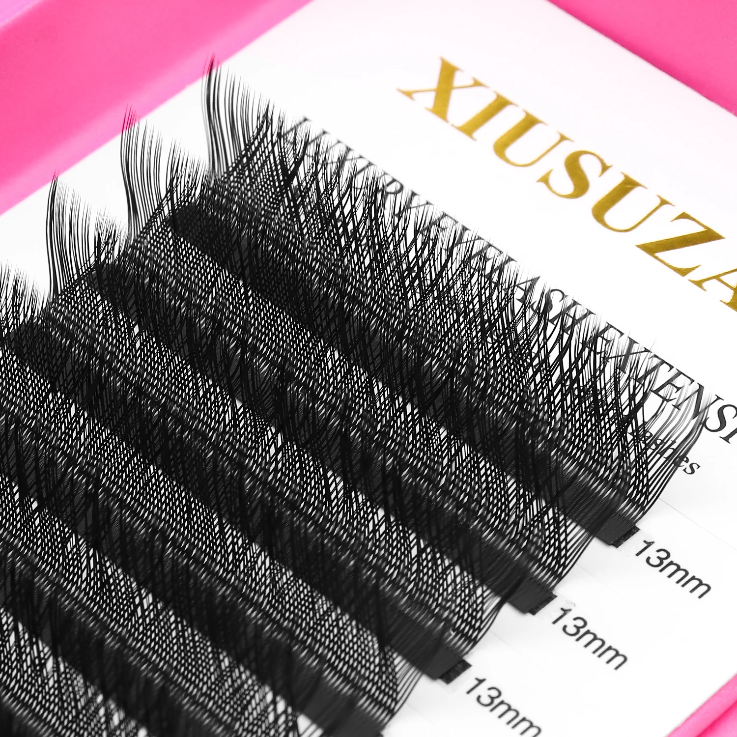 XIUSUZAKI L/LU/M Curl YY 3D 4D 5D W Wimpernverlängerung Weiche natürliche W Wimpernverlängerung Vorgefertigte Volumenfächer Falsche Wimpern Shop