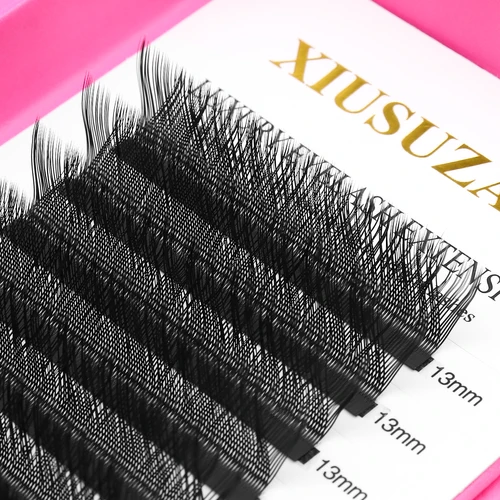 Imagen 2 del producto XIUSUZAKI L/LU/M Curl YY 3D 4D 5D W extensiones de pestañas suaves naturales W extensiones de pestañas prefabricadas volumen Fans tienda de pestañas postizas
