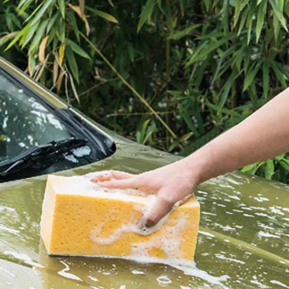 Esponja de lavado de coche útil, almohadilla de limpieza portátil de nido de abeja ligero, herramienta de limpieza de ventanas, esponja de cuidado de coche