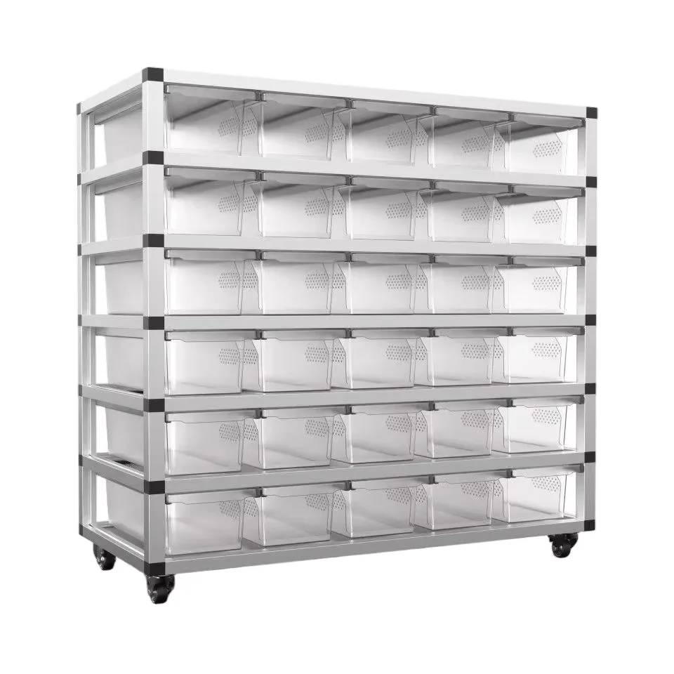 

Модульная штабелируемая система вольеров для рептилий из пластика и металла, с прочным пластиковым поддоном-паллетой для крупных рептилий