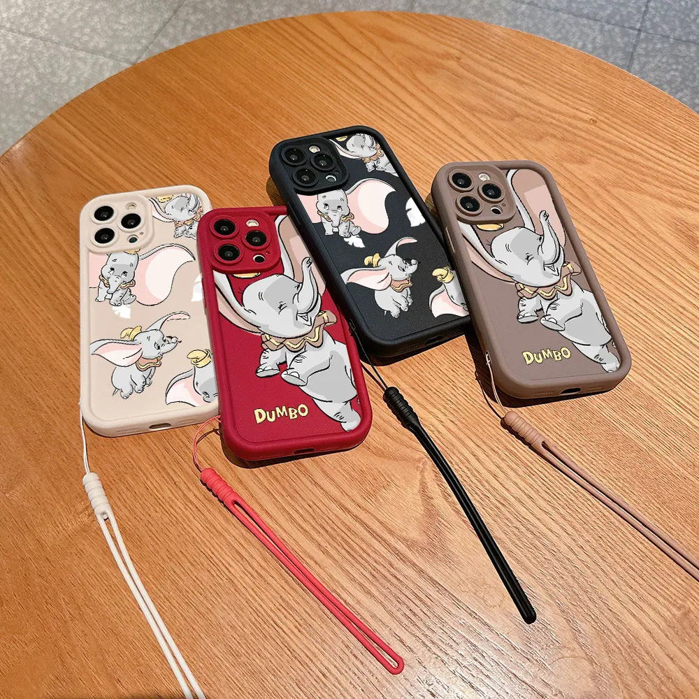 Casing ponsel kartun lucu untuk OPPO Reno 2 3 4 5 6 6Z 7 7Z 8 8T 10 Pro Plus 4G 5G penutup belakang TPU lembut dengan tali tangan