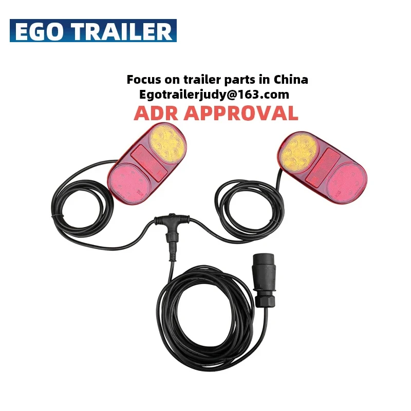 12V LED trailer tail lights lamp kit trailer lights cable trailer parts waterproof  ADR APPROVAL