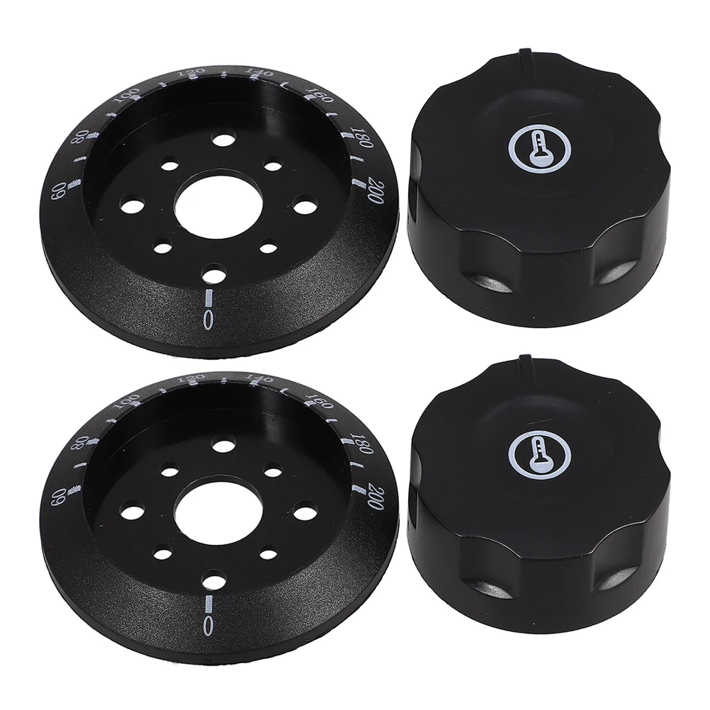 

2pcs Universal Thermostat Cover Electric Oven Cooker Replacement Temperature Control Knob Plastic Gas Valve