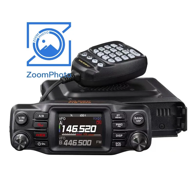 FTM-200DR 50W VHF UHF Mobile Radio Dual Band Transceiver with GPS High-Resolution Color Screen