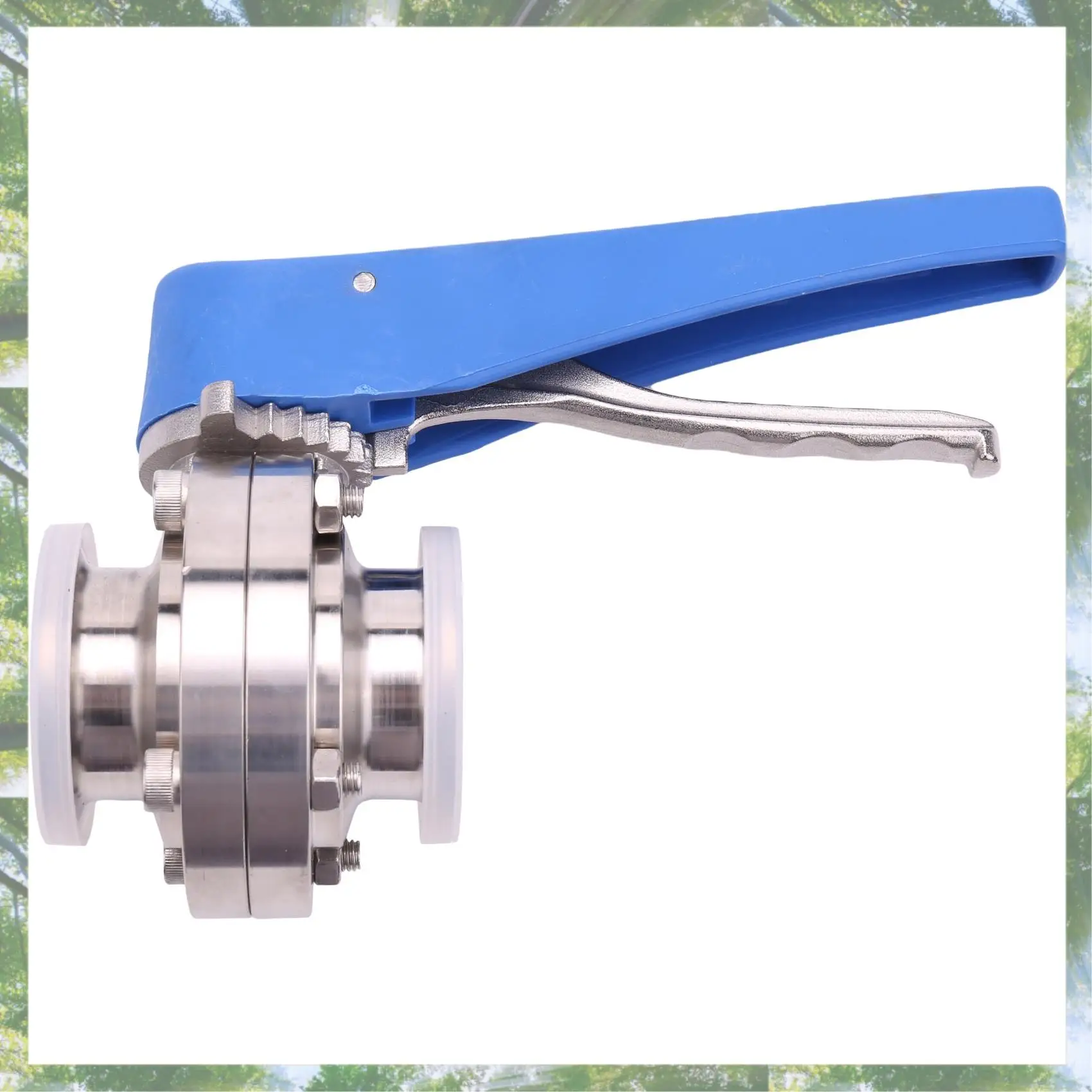 Premium-1-1/2 Inch 38Mm SS304 Stainless Steel Sanitary 1.5 Inch Tri Clamp Butterfly Valve Squeeze Trigger For Homebrew Dairy Pro