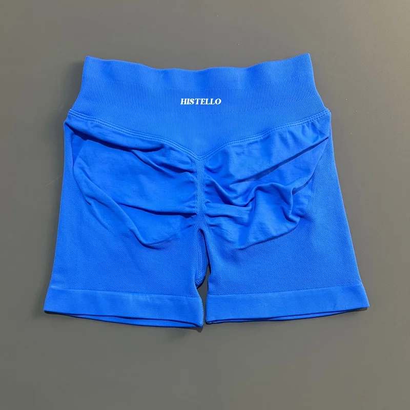 HISTELLO Impact Shorts Df Substitute High Waist Damen Yoga Workout Shorts Nahtlose Leggings Stretch Fitness Gym Laufshorts – Detail 27