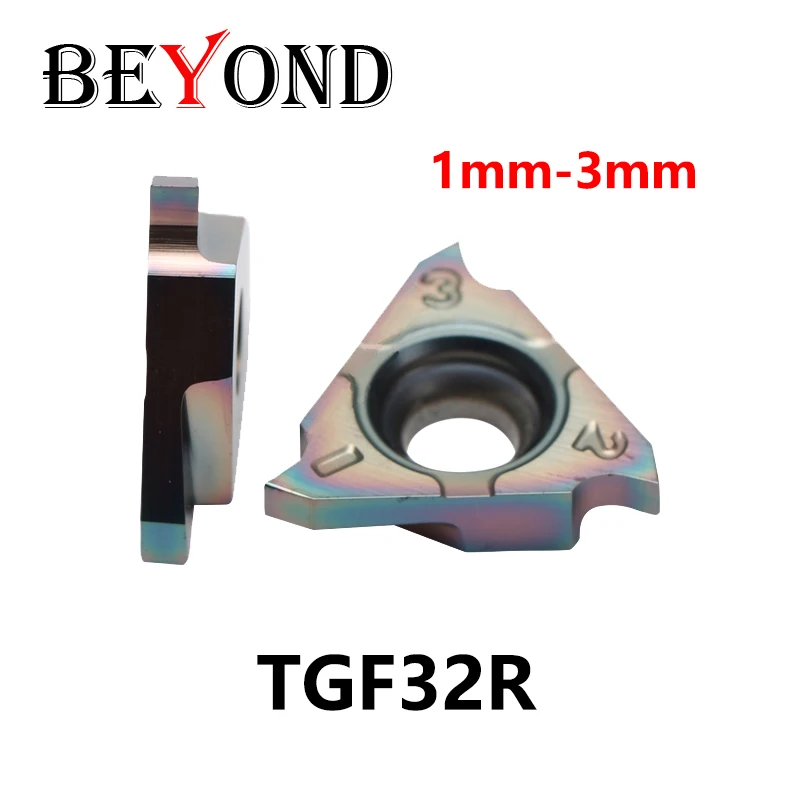 

BEYOND Colorful Quenched Steel TGF32R 100 120 150 170 300 Shallow Slot Carbide Inserts Circlip Groove Lathe Cutter CNC Hardened