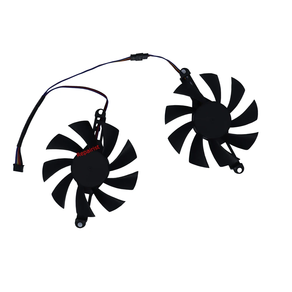 

2Pcs/Set GPU Cooler,Video Fan,85MM Dimeter,For 51risc RX6600M,AFOX RX580,Ziway RX 580,AFOX GTX1660,Replace FL8015 12VB