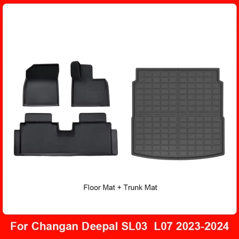 Custom Fit Car Interior Accessories XPE Floor Mat for Changan Deepal S7 S07 SL03 L07 2023-2024 Trunk Cargo Mat Right Hand Drive