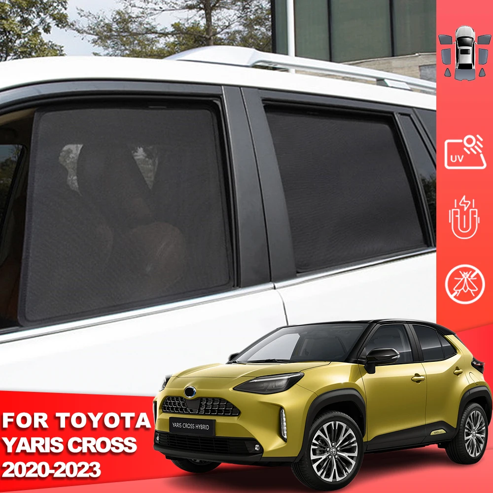 

For Toyota Yaris Cross XP210 2020-2023 Magnetic Car Sunshade Shield Front Windshield Curtain Rear Side Baby Window Sun Shade