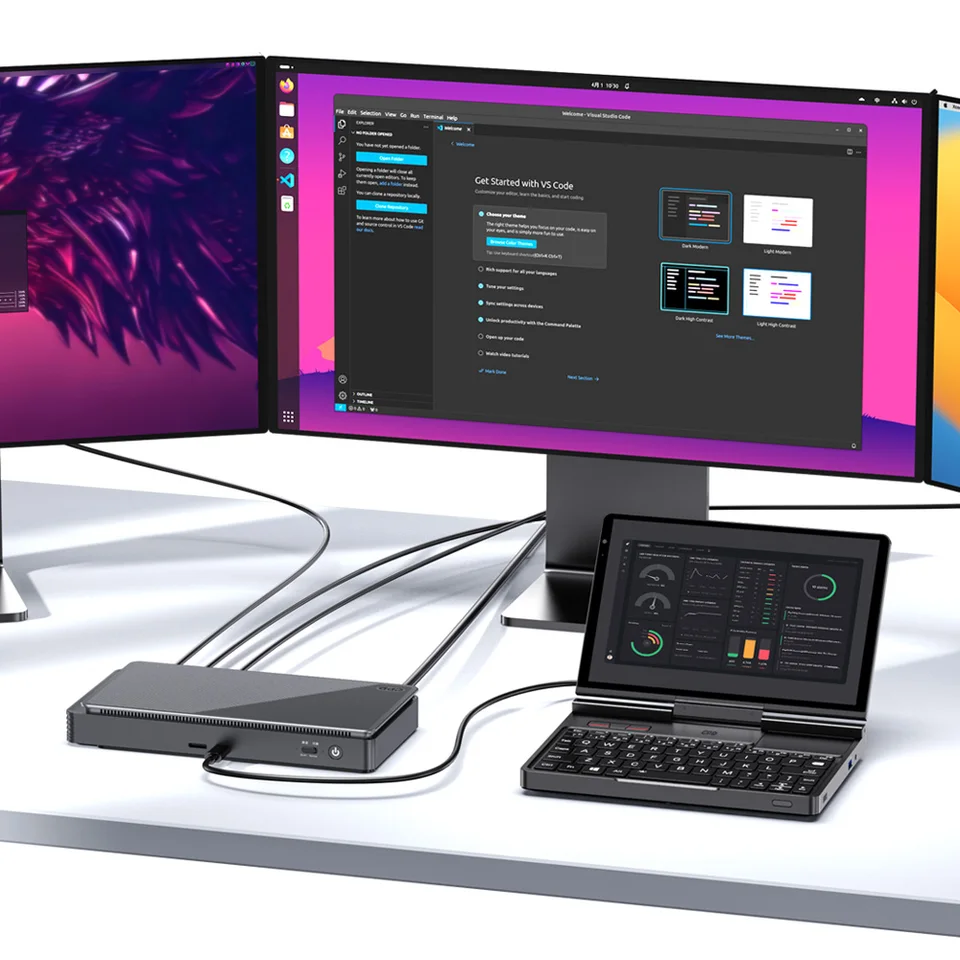 新しい GPD Pocket 4 2025 ミニラップトップ PC 8 インチ AI 9 HX 370