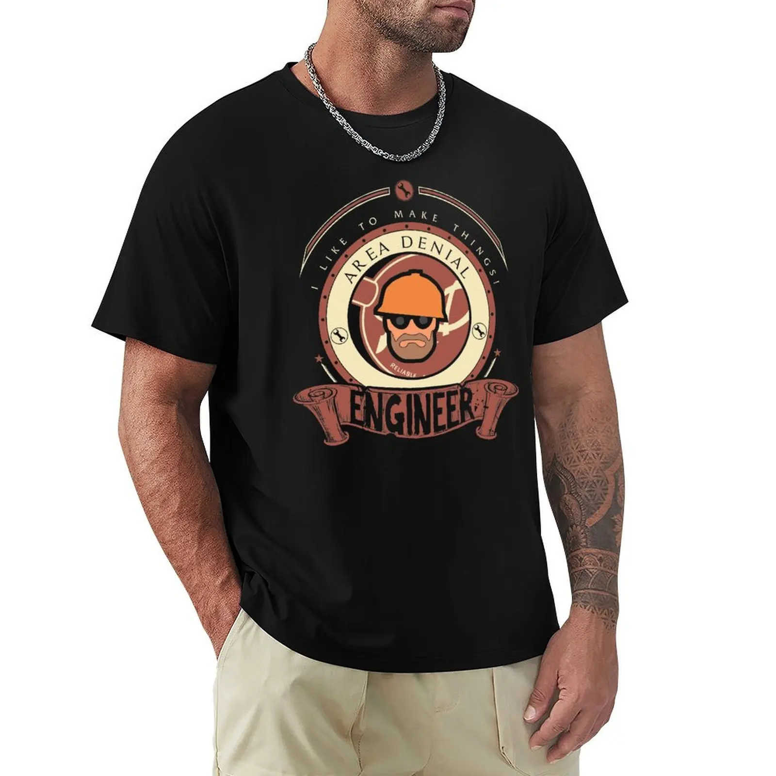Ingénieur - T-shirt Red Team Sportif Respirant à Manches Courtes