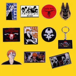 Japanese Manga Brooch Bleach Anime Badge Men's Backpack Pin Denim Jacket Brooch Jewelry Gift Accessories for Friends