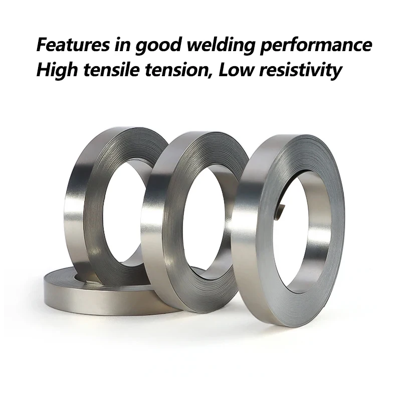 1Roll Nickel Plated Steel Strip Belt Spot Welding Machine Battery Welder for 18650 Li-ion Battery Nickel Sheet Plate Connector