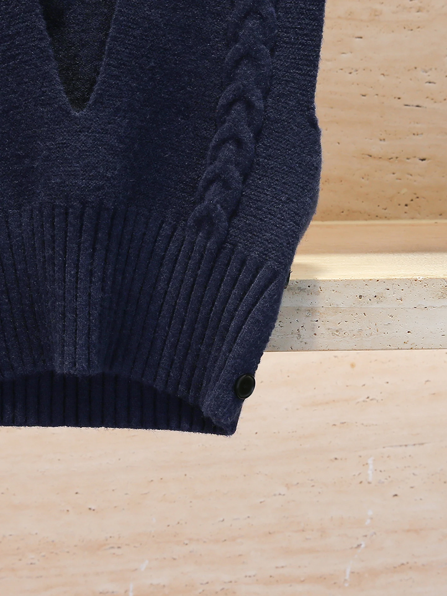 

High-End Women's Knitted Vest Sweater V-Ne Tweed Pattern College Sle Autumn Winter Faion Commute Simple Regular Fit