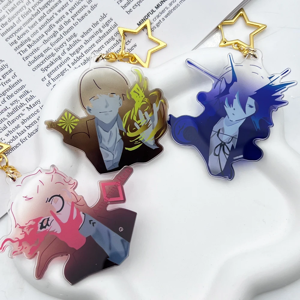 Game Persona Amamiya Ren Yu Narukami Yuuki Makoto Cosplay Keychain Acrylic Keyring Figure Pendant Unisex Key Chain Accessories