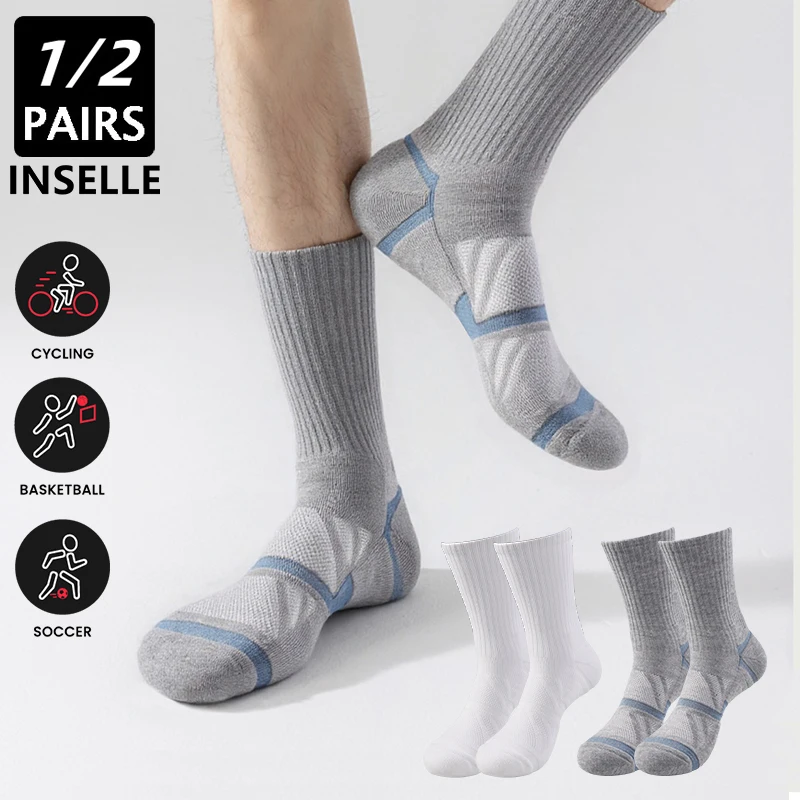

2/1 двойные шерстяные походные носки, мужские толстые теплые спортивные носки на открытом воздухе, кашемировые носки