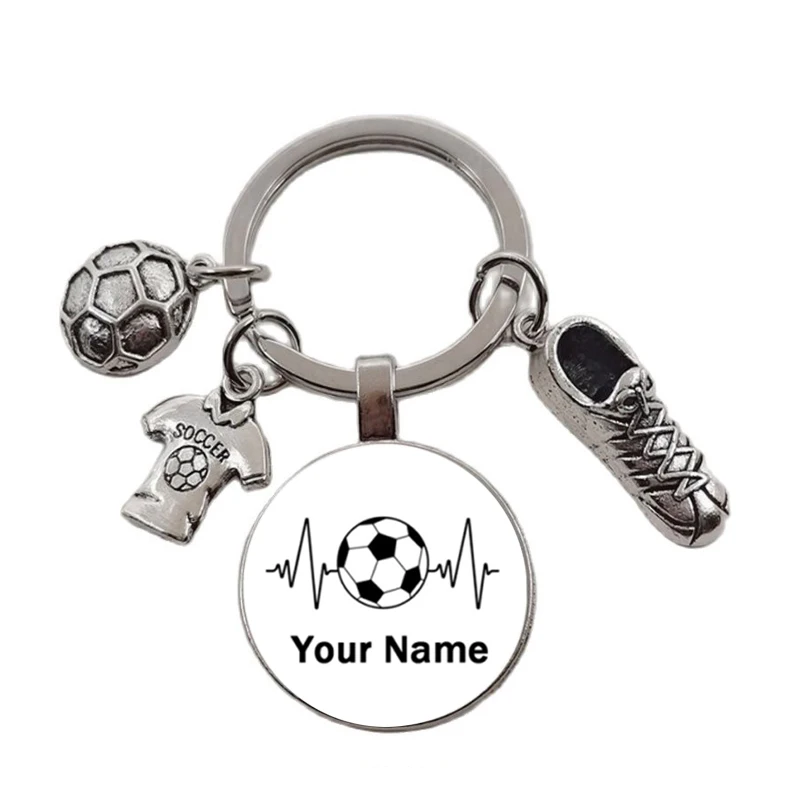 Football Diy Custom Name Keychain To Play Football Boy Keychain, Diy Keychain For Football Lovers