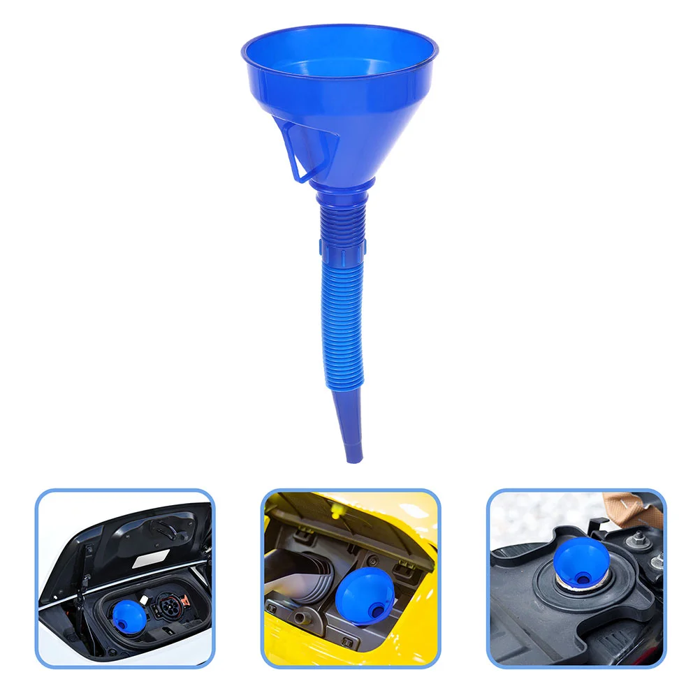 

3 Pcs Filler Funnel Transmission Fluid Filter Removal Oil Gasoline Car Funnels Plastic for Automotive Use Motorcycle