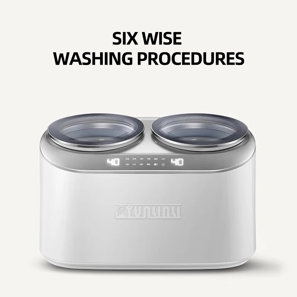 Automatic Mini Socks Washer Double Barrel Clothes Underwear Washing Machine Household Laundry Machine