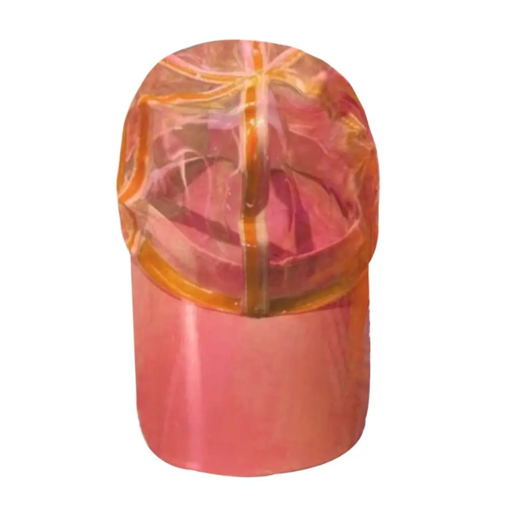 Adjustable Brim Water-Splashing Festival Hats Transparent Waterproof PVC Water-Sprinkling Hats UV Protection Sunscreen
