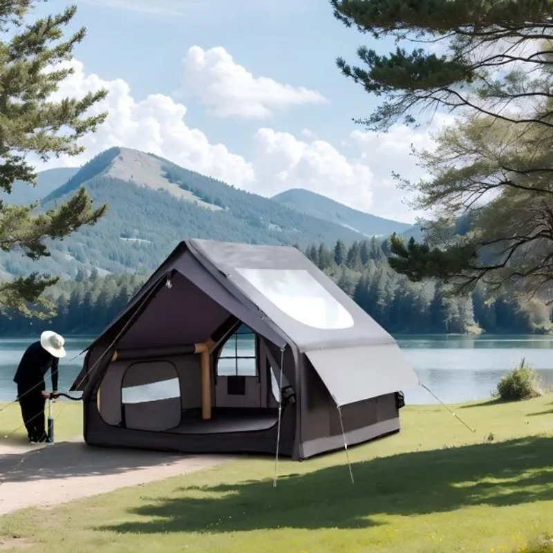 Inflatable camping tents, multi-person camping tents, no need to build quick-open family camping