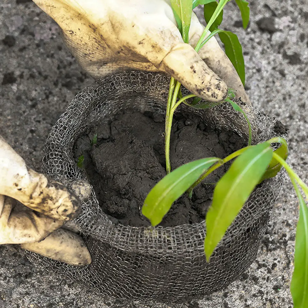 

6Pcs Stainless Steel Anti-Insect Root Protection Mesh Bags Garden Plant Root Guard Wire Mesh Bags Outdoor Indoor Plant