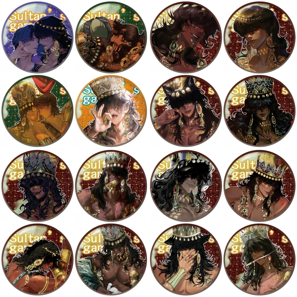 

Game Sultan's Game of Sultans Cosplay COSTUME Badge Pin SPTE Tinplate Brooch Porp Xmas Gilf﻿