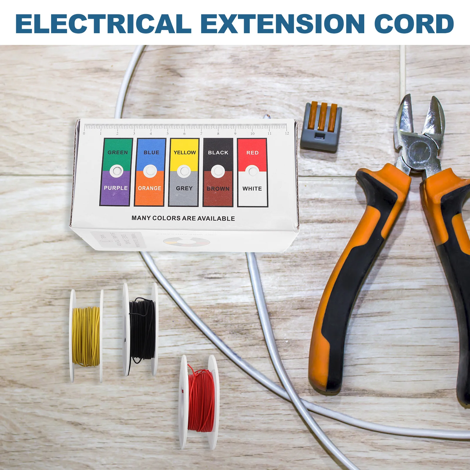 

5 Rolls Silicone Electrical Wire Soft Flexible Silicone Wire Temperature Resistant for Home DIY Electrical Accessories