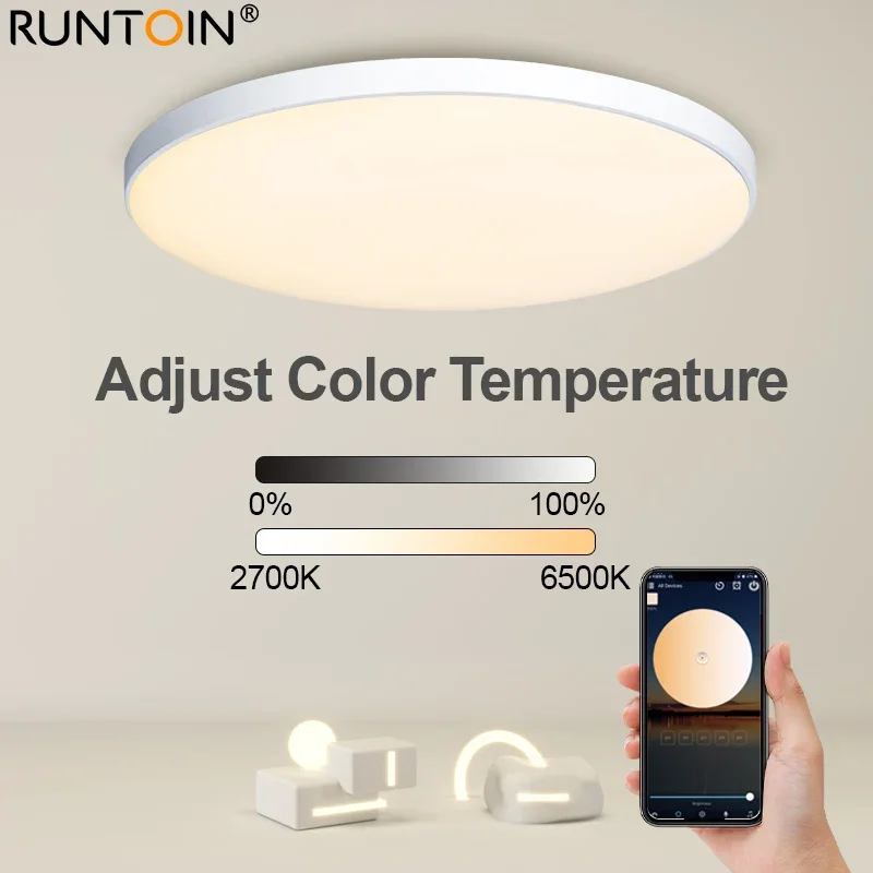 Imagem -04 - Marpou Inteligente Luz de Teto 30w Rgb Conduziu a Lâmpada do Teto Wi-fi App Controle Voz com Alexa Luzes para Sala Estar Decoração Quarto