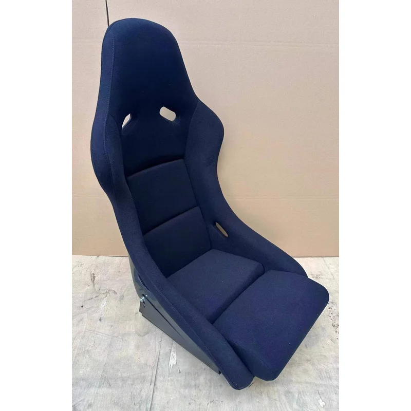 Hot Selling Premium Black Stitched Suede Patchwork Fiberglass Sport Bucket Seat Interior Tuning Universal