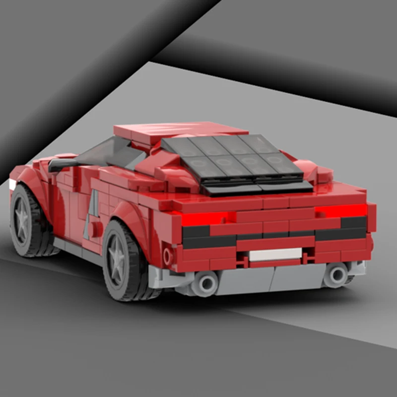 Modelo de carro de cidade moc tijolos de construção nanuk quattro carro esportivo tecnologia modular crianças presentes do feriado montar brinquedos terno