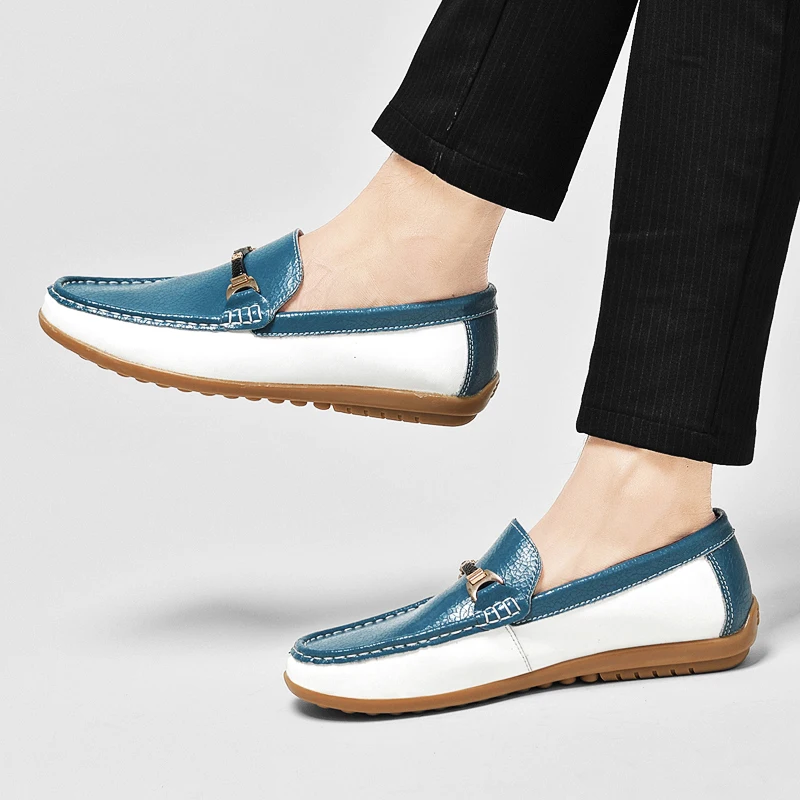 حذاء رجالي عصري جديد راقي من أوروبا وأمريكا مع نعال ناعمة غير قابلة للانزلاق، مريح للربط وجيد التهوية #4