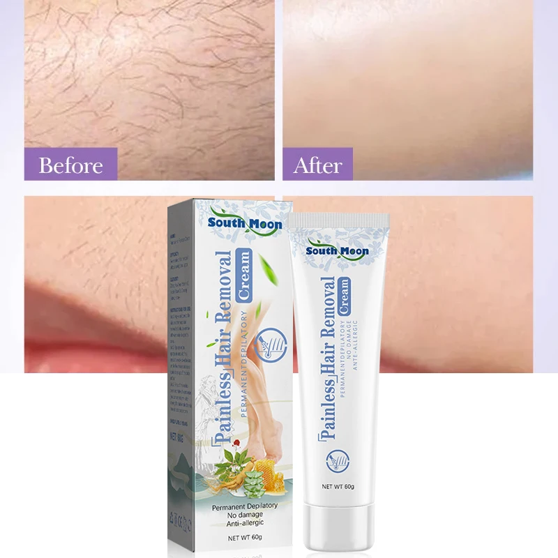 

Hair Removal Cream Fast Depilatory Permanent Painless Hair Remover Hair Growth Inhibitor Armpit Arm Legs Ladies Men Care Cream