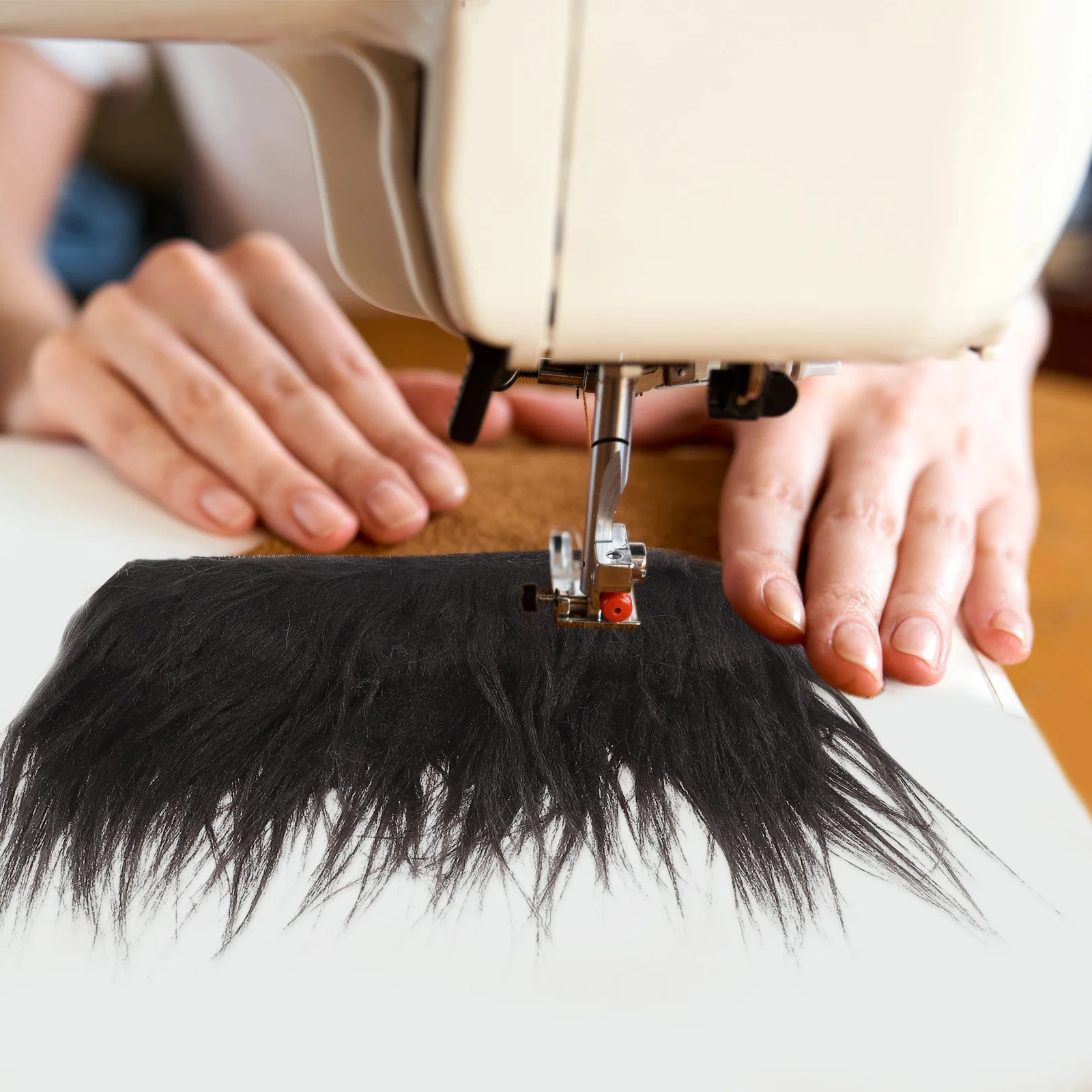 

4Pcs Faux Shaggy Fabric Set Safe Durable Material for Gnome Beard Costume Hat DIY Projects Faux Fabric