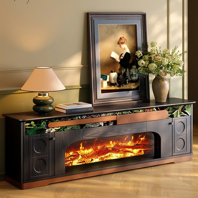 

Black Center Tv Stand Universal Modern Design Floor Living Room Fireplace Hotel Luxury Nordic Stojaki Telewizyjne Furniture