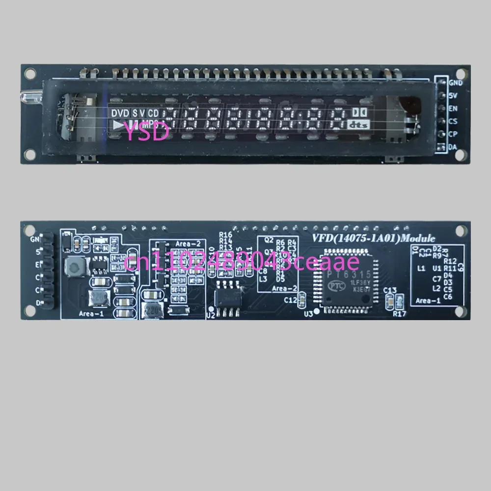 14075-1A01 VFD Fluorescent Display Module, Dot Matrix Vacuum Screen 8-MD-06INKM for STM32 C51 Single Chip
