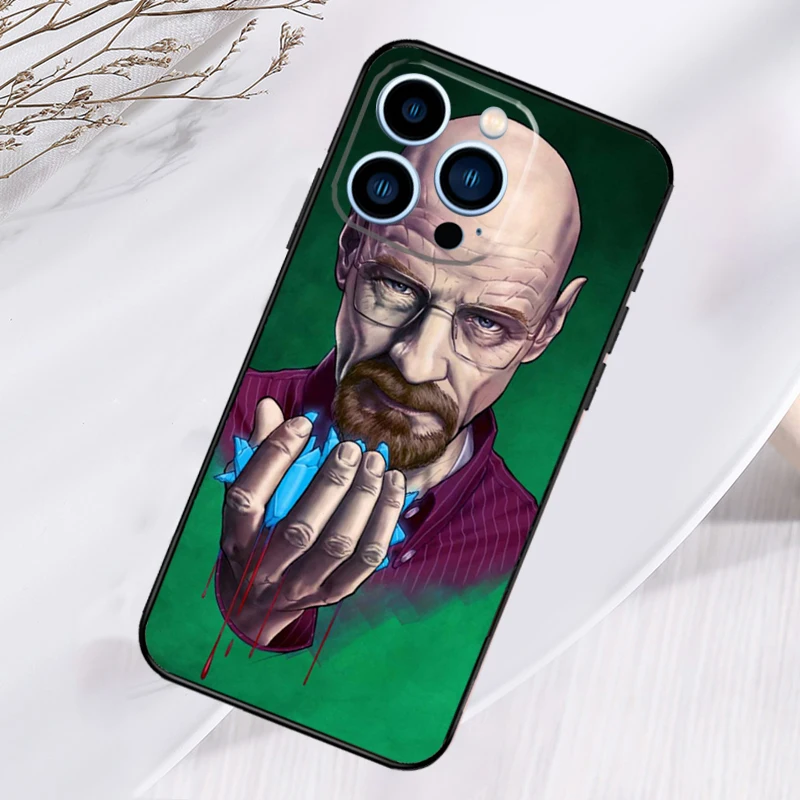 Heisenberg Breaking Bad Case For iPhone 15 Pro 16 Pro 11 14 Pro Max 12 13 Mini XR 16 Plus 16e Back Cover Coque