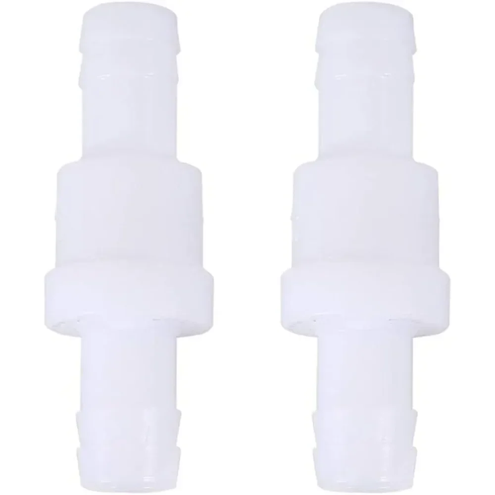 

For 2 Pieces Inline Check Valve One Way Non Return Check Valve Plastic Water Non Return Valves for Water Fuel Gas Liquid Air