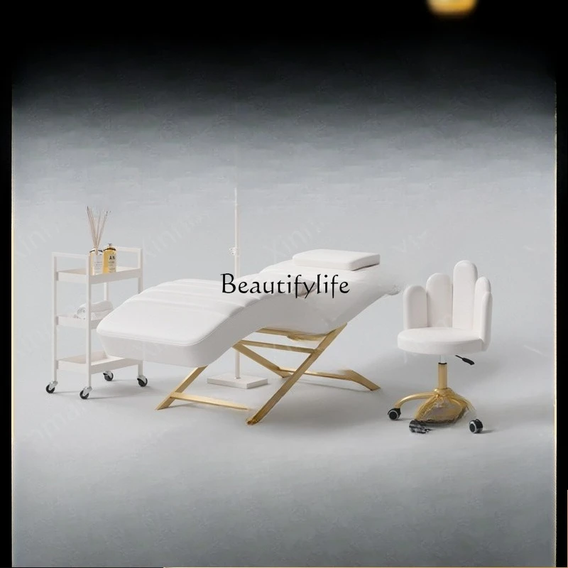 

03.Eyelash beauty ergonomics leisure recliner massage bed ear-picking eyelash embroidery bed