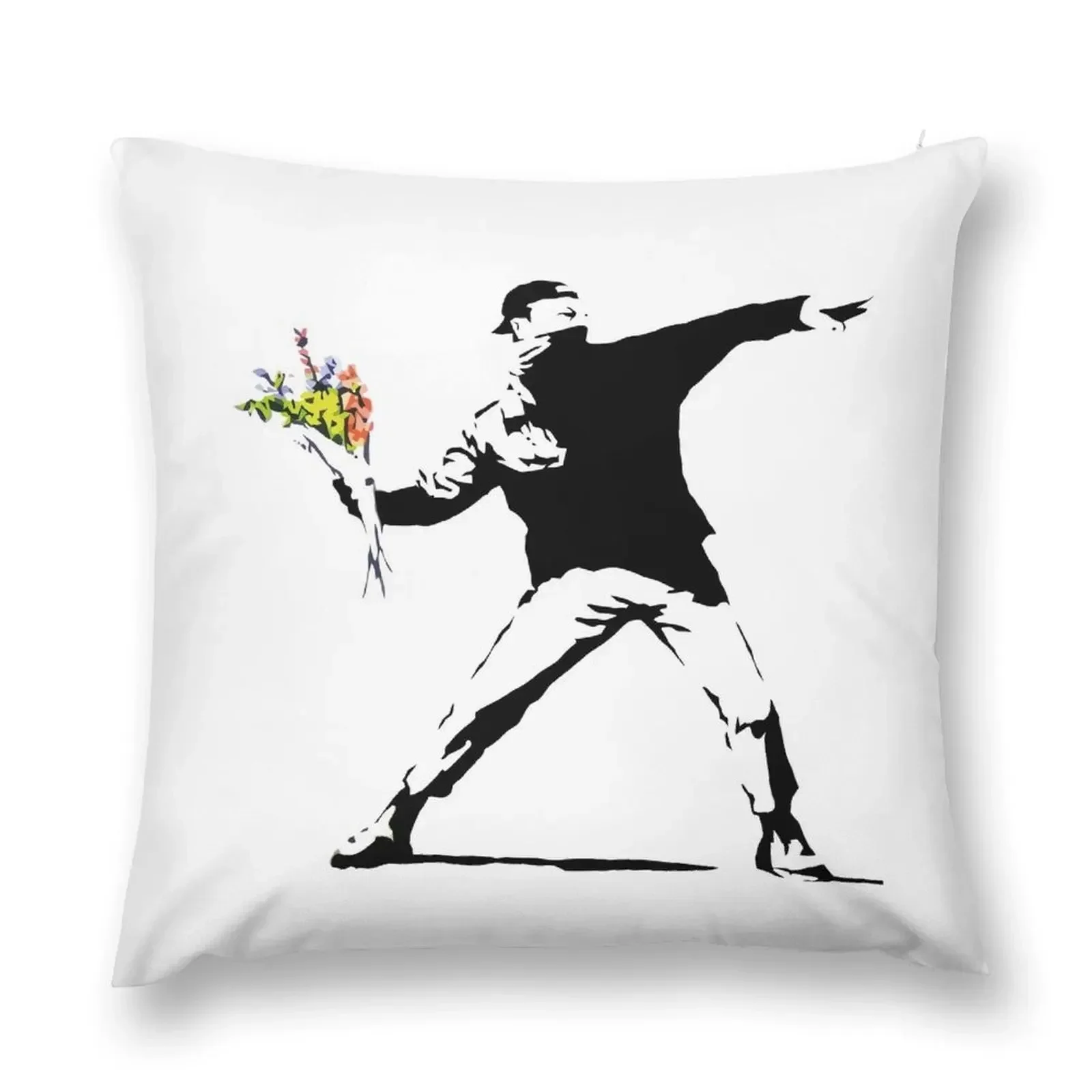 

man holding flowers Throw Pillow autumn decoration Anime Pillowcase Cushion Christmas Pillow pillow