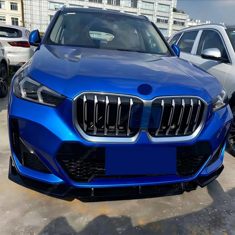 

Для BMW X1 U11 iX1 M Sport 2022-2024 глянцевый черный стиль, передний бампер, спойлер, диффузор, разветвители, комплекты кузова, тюнинг