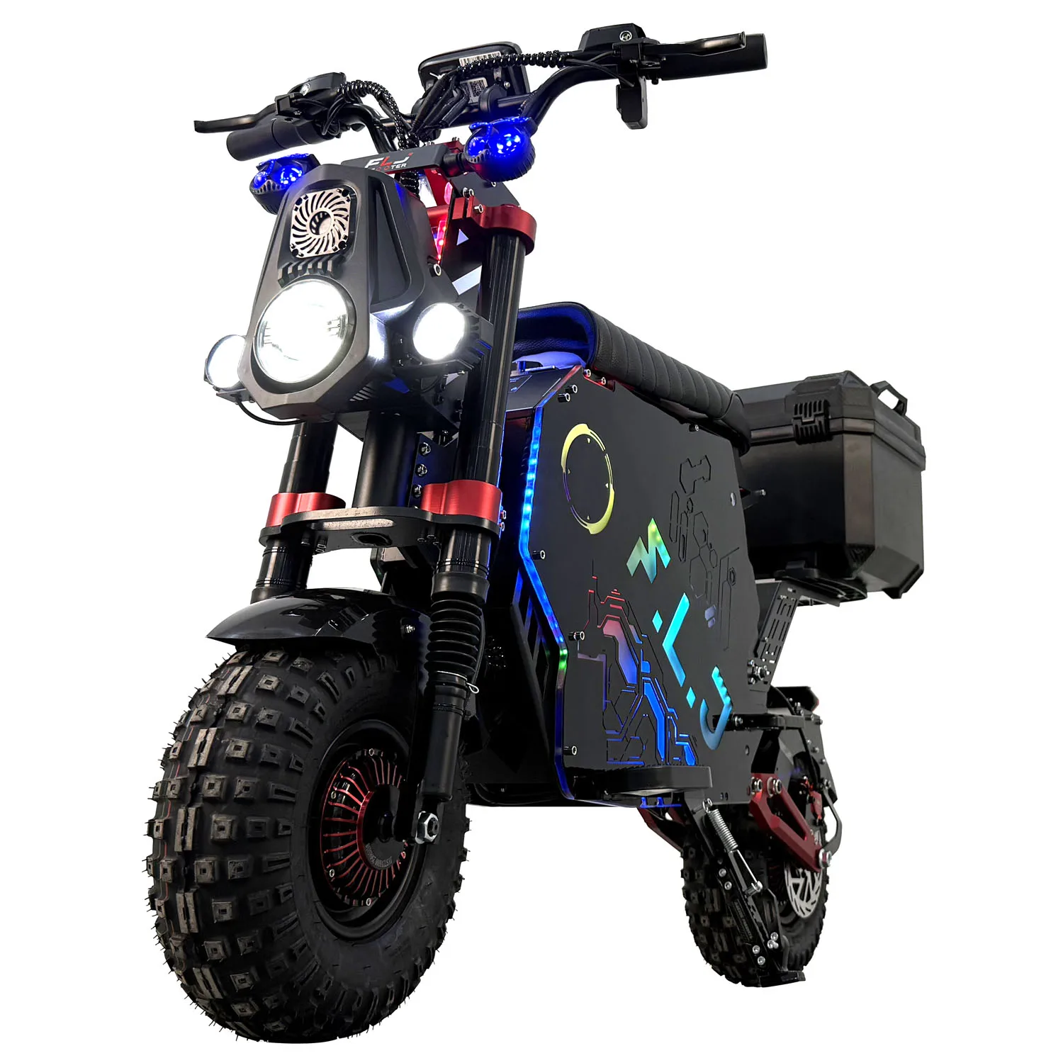 

F14 72V 12000W Electric Scooter with 100AH Remove Battery 68mph High-Speed Street E Scooters