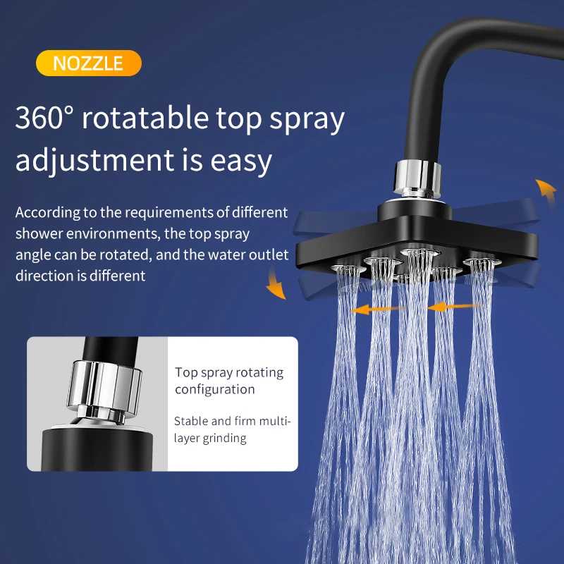 High Pressure Mini Rainshower Magic Water Flow Rainfall Shower Head Water- saving Shower Bathroom Accessories Showerhead