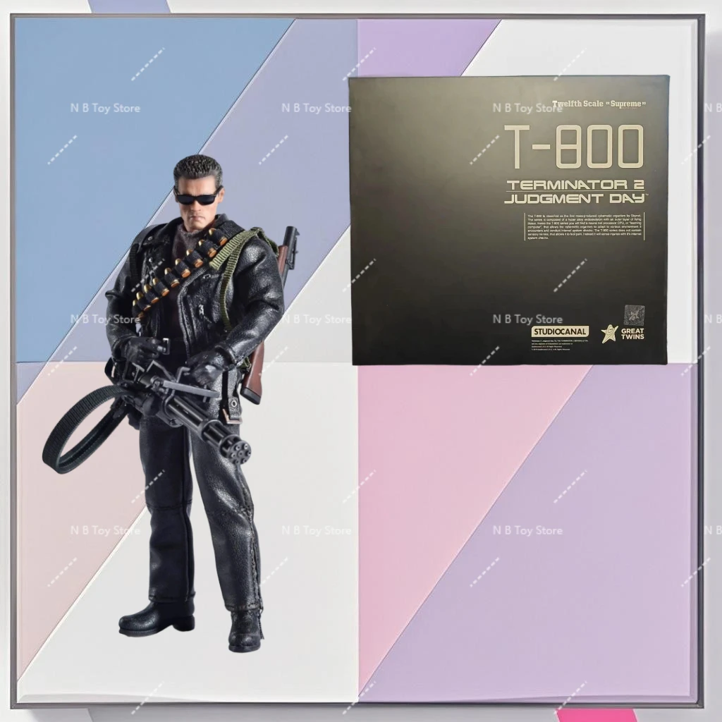 

July 2, Large Twin 1/12 Male Soldier Terminator T-800 Arno Leather Clothing Full Body 12-inch Action