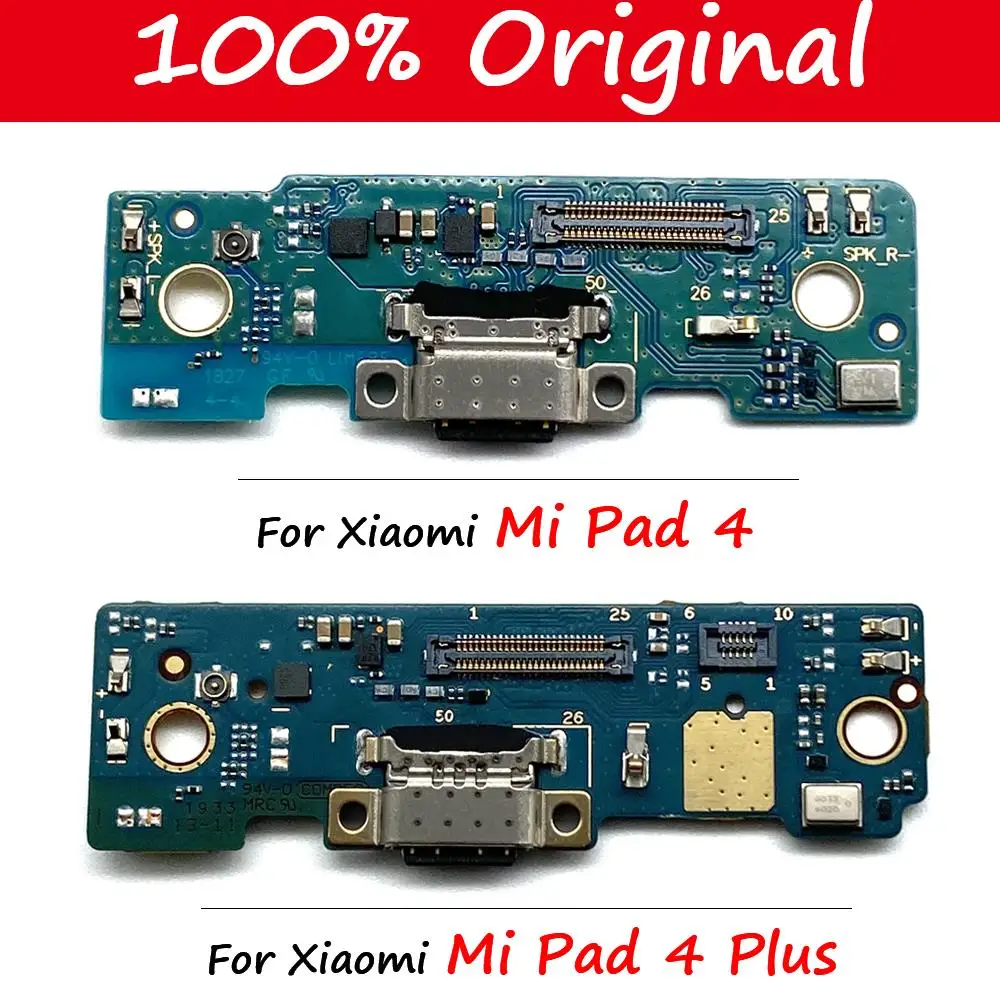 

10PCS 100% Original Repair USB Charging Port Connector Socket Board Flex Cable With Microphone Mic For Xiaomi Mi Pad 4 Plus Pad4