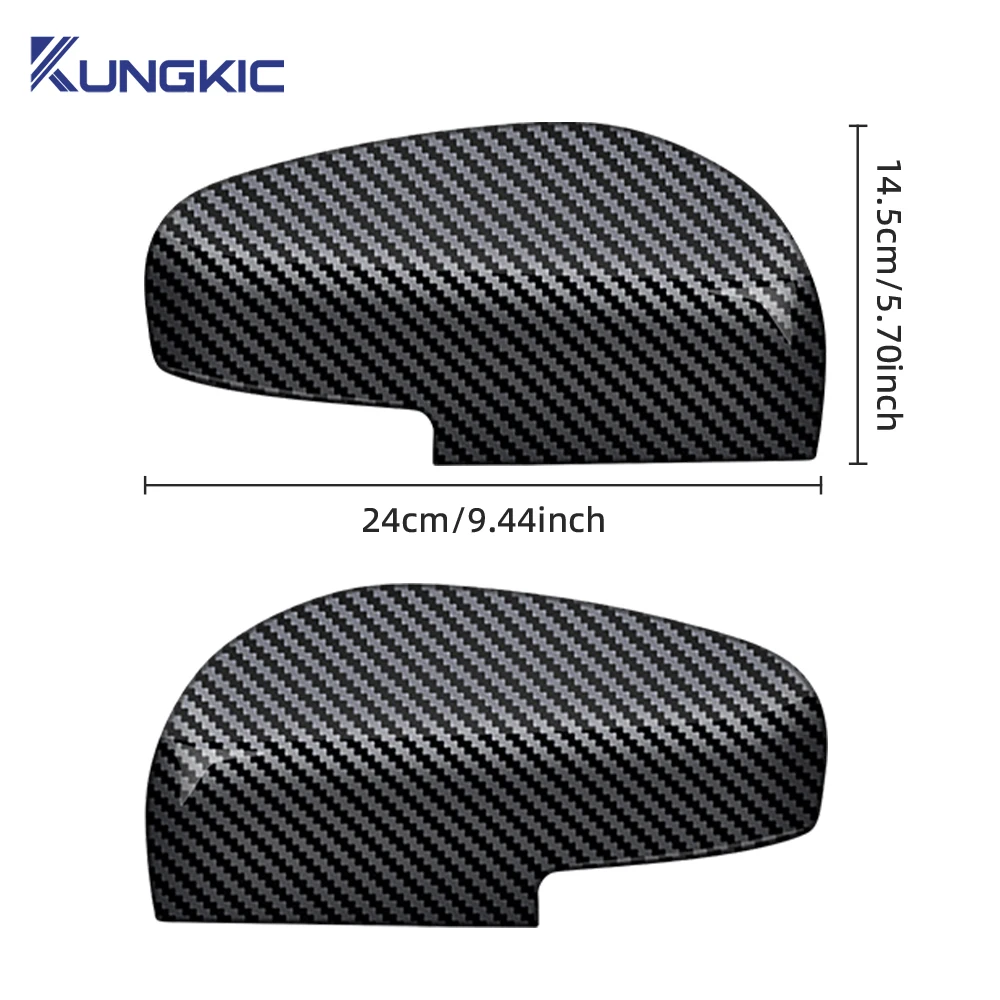 غطاء مرآة الرؤية الخلفية للسيارة من ألياف الكربون ABS لملحقات سوزوكي سويفت 2017 2018 2019 2020 2021 2022 2023 2024 2025 #2