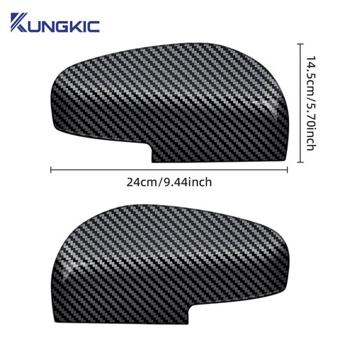 Imagen 2 del producto Tapa de espejo retrovisor de coche estilo fibra de carbono ABS cubierta para Suzuki SWIFT 2017 2018 2019 2020 2021 2022 2023 2024 2025 Accesorios
