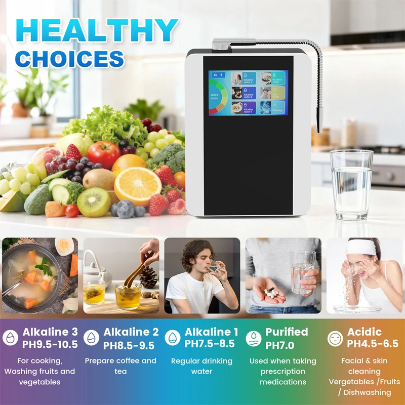 Wholesale Home Use Japan Tech aline Water Ionizer PH Water hine Countop Water Generator Dispenser